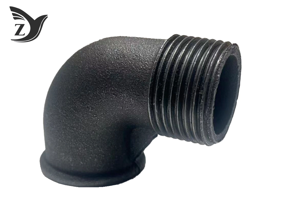 Black Round Face Male-Female 90° Elbow Pipe Fittings 3 Black Round Face Male-Female 90° Elbow Pipe Fittings 3