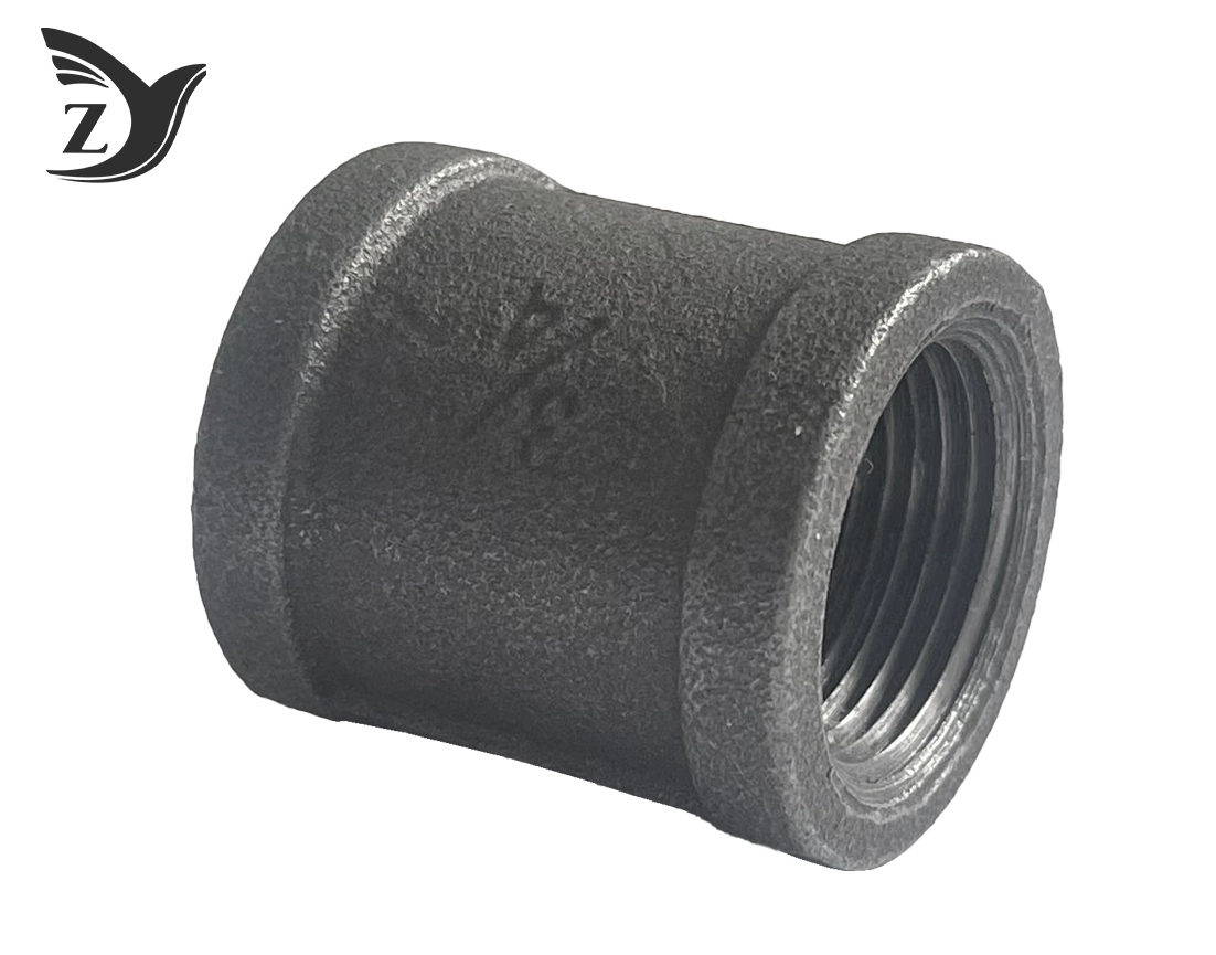 Black Square Face Coupling Pipe Fittings 3