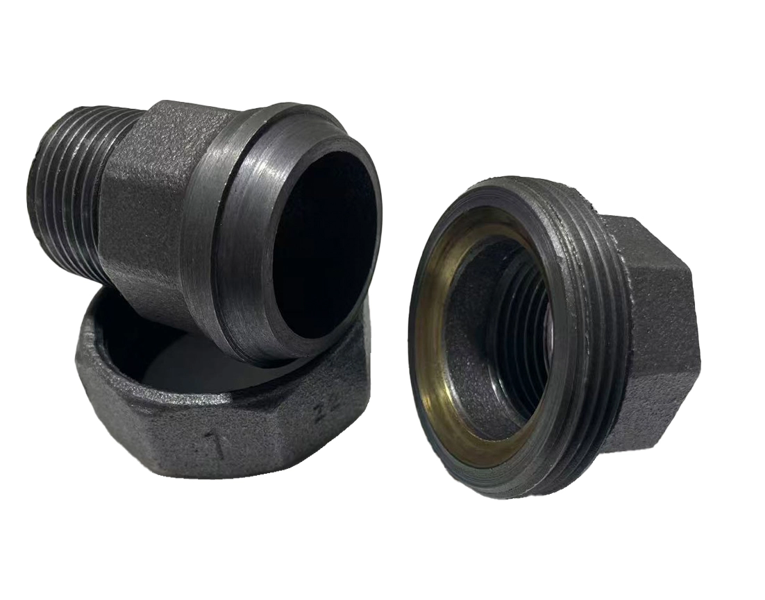Black Male-Female Union 343 Pipe Fittings 1 Black Male-Female Union 343 Pipe Fittings 1
