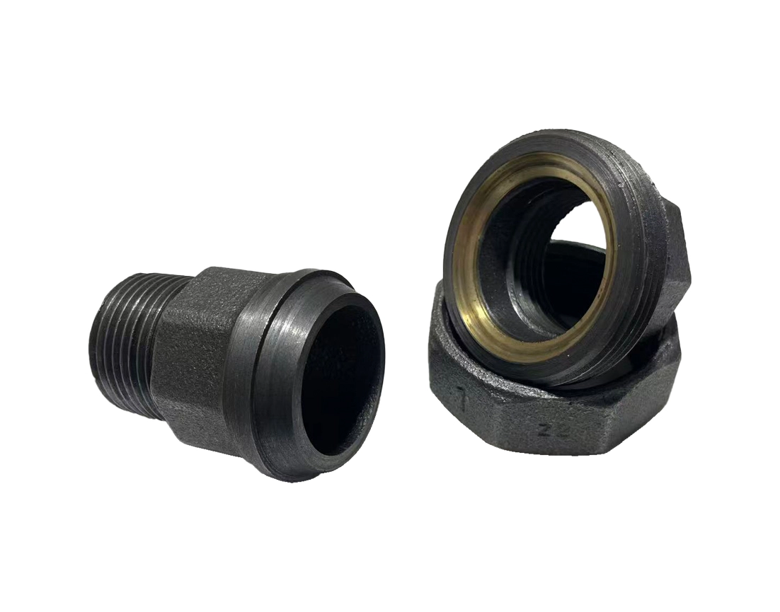 Black Male-Female Union 343 Pipe Fittings 3 Black Male-Female Union 343 Pipe Fittings 3