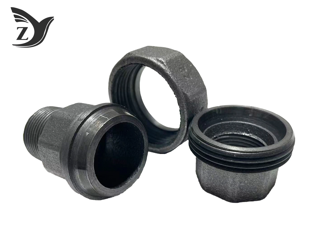 Black Male-Female Union 341 Pipe Fittings 2 Black Male-Female Union 341 Pipe Fittings 2