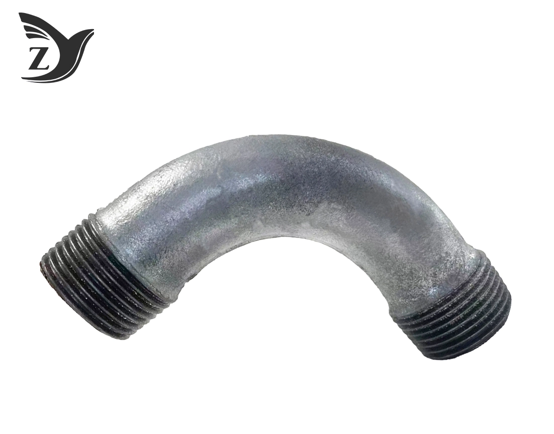 Round Face Galvanized Round Edge 90° Elbow Pipe Fittings 2