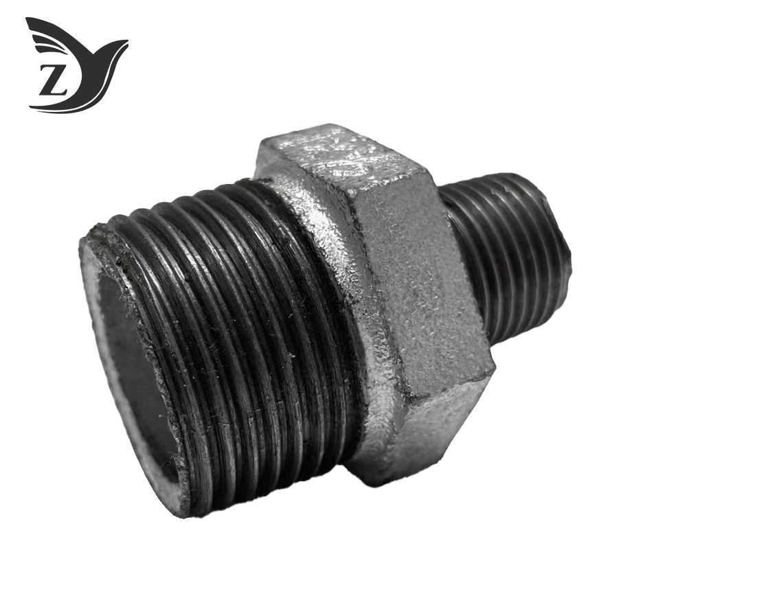 Galvanized Reducing Male Nipple Pipe Fittings 1 Galvanized Reducing Male Nipple Pipe Fittings 1