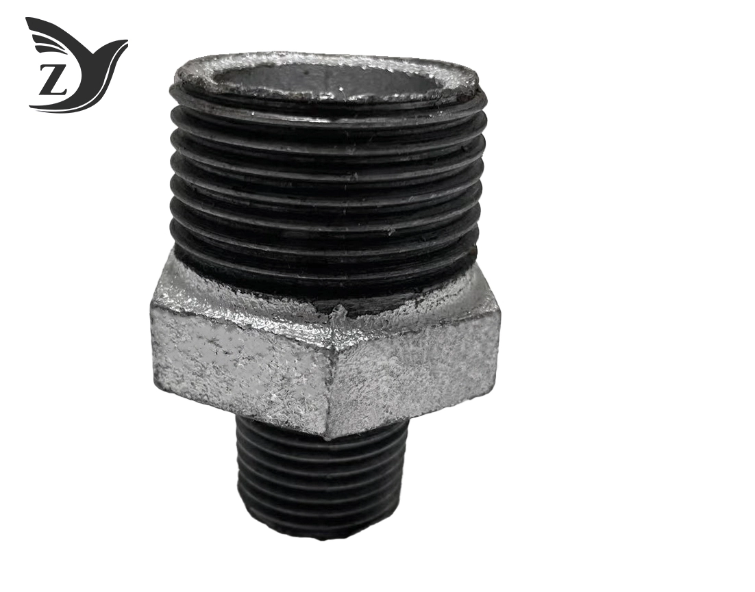 Galvanized Reducing Male Nipple Pipe Fittings 3 Galvanized Reducing Male Nipple Pipe Fittings 3