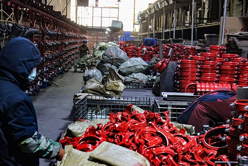 Malleable Iron Pipe Fittings Processing & Sorting Area Malleable Iron Pipe Fittings Processing & Sorting Area