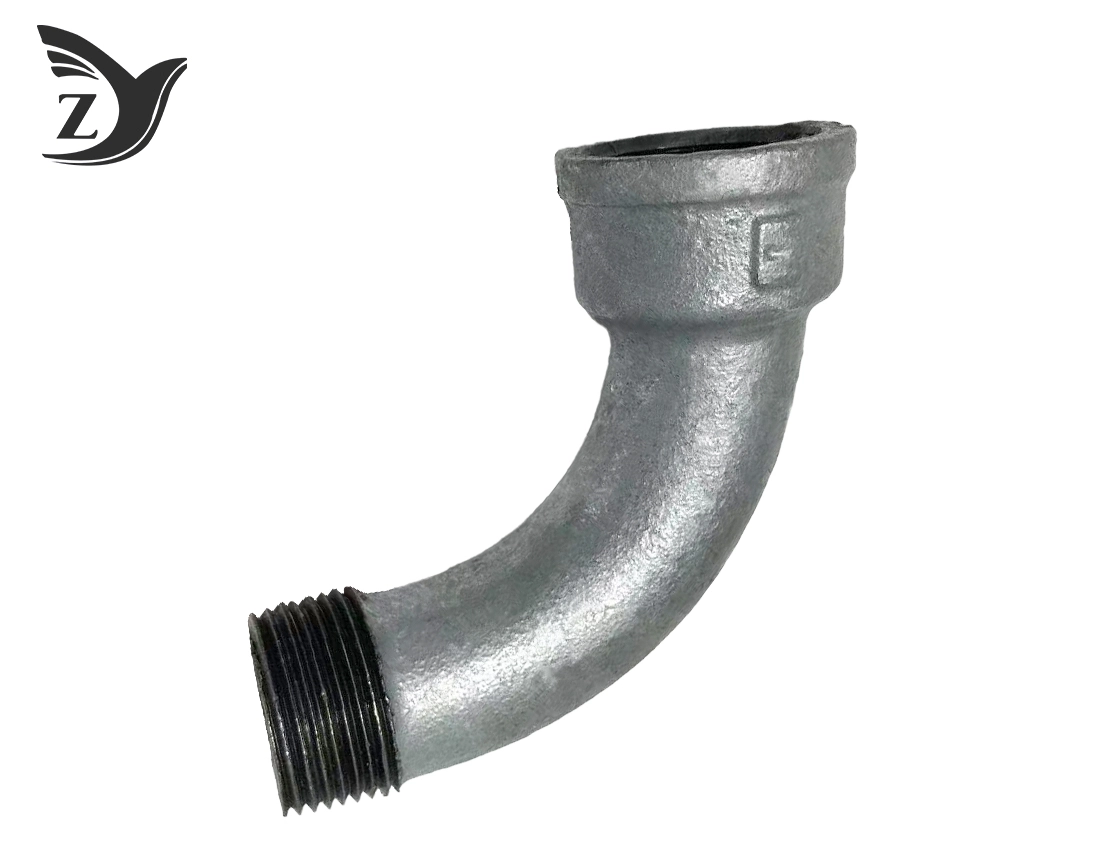 Galvanized Male Female 90° Long Radius Elbow Pipe Fittings 2 Galvanized Male Female 90° Long Radius Elbow Pipe Fittings 2