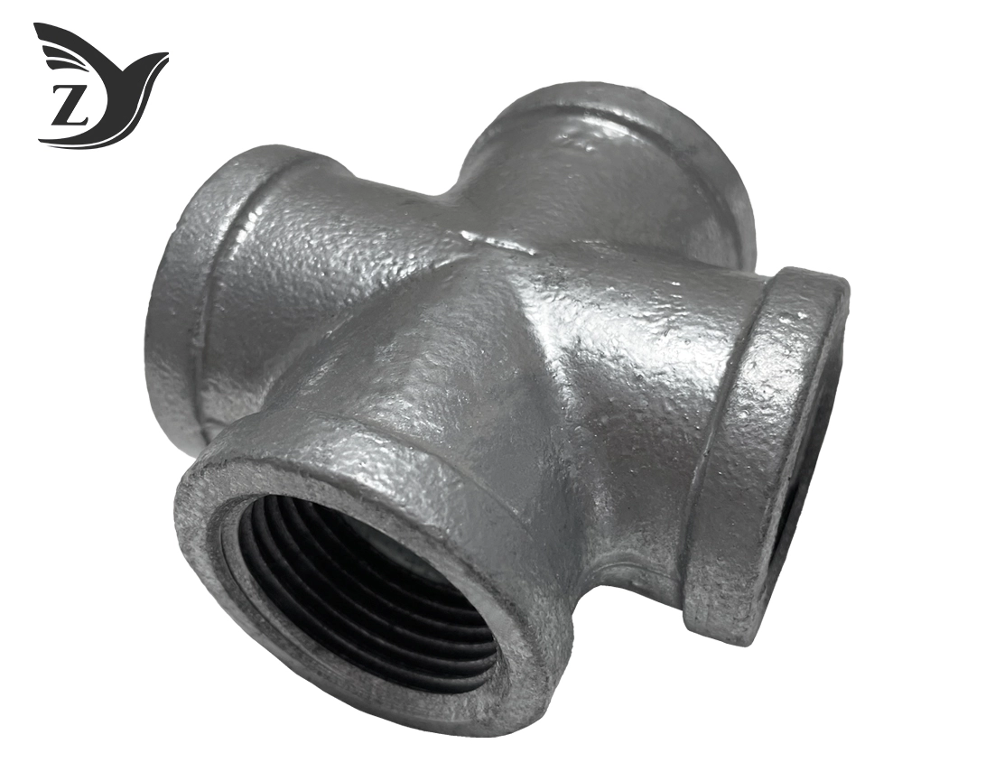 Square Face Galvanized Square Edge Cross Pipe Fittings 1 Square Face Galvanized Square Edge Cross Pipe Fittings 1