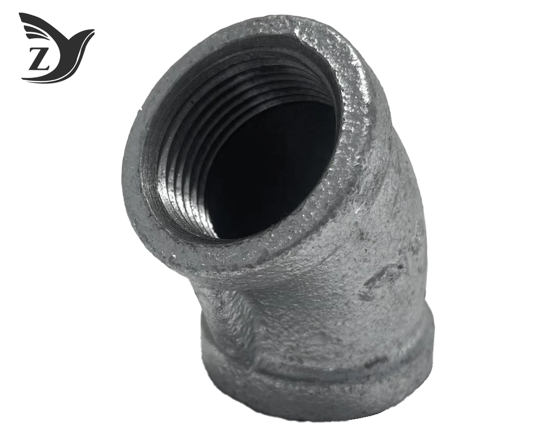 Square Face Galvanized 45° Square Edge Elbow Pipe Fittings 3 Square Face Galvanized 45° Square Edge Elbow Pipe Fittings 3