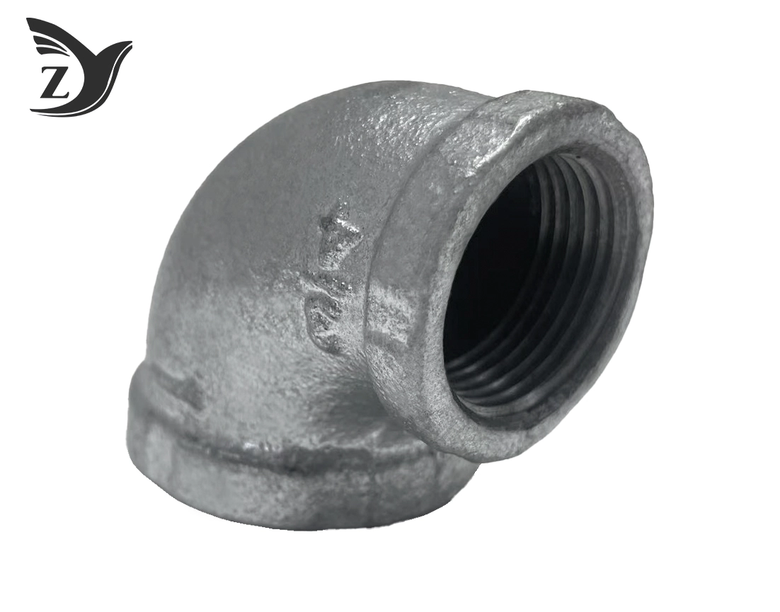 Galvanized NPT 90° Reducing Elbow 3