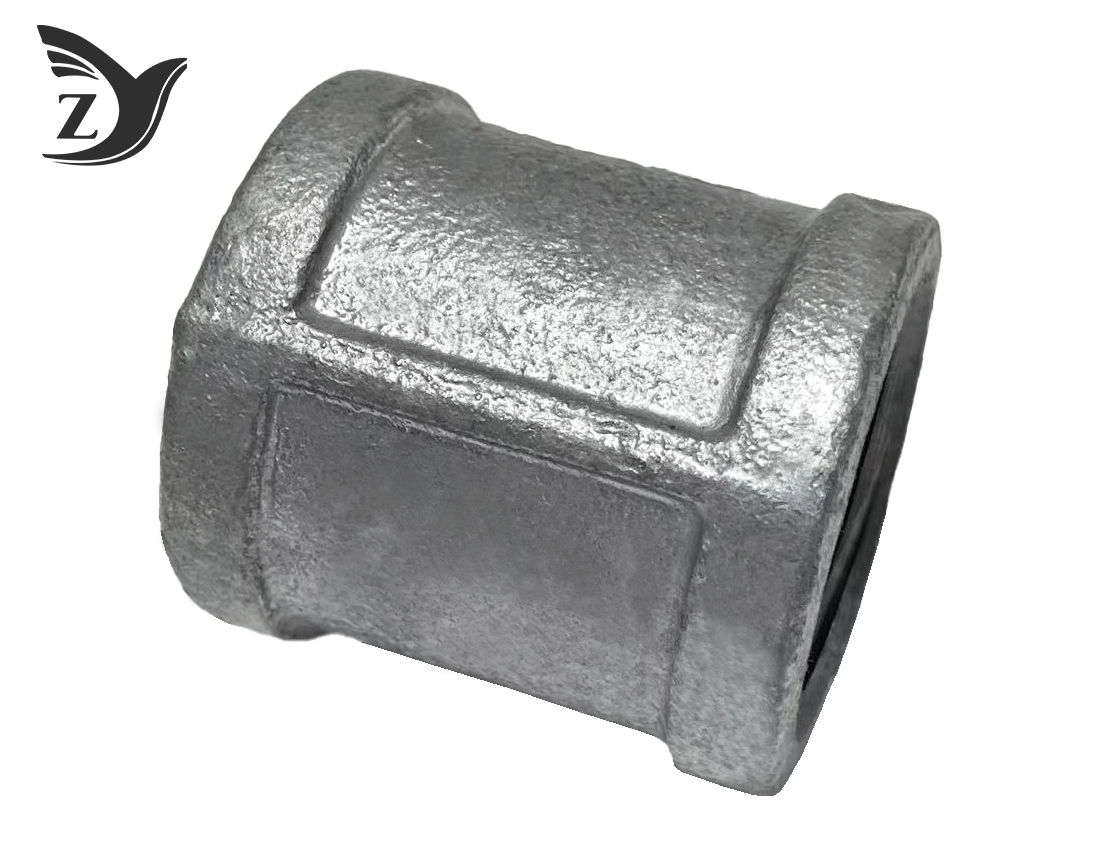 BSPT Square Face Galvanized Square Edge Coupling Pipe Fittings 1