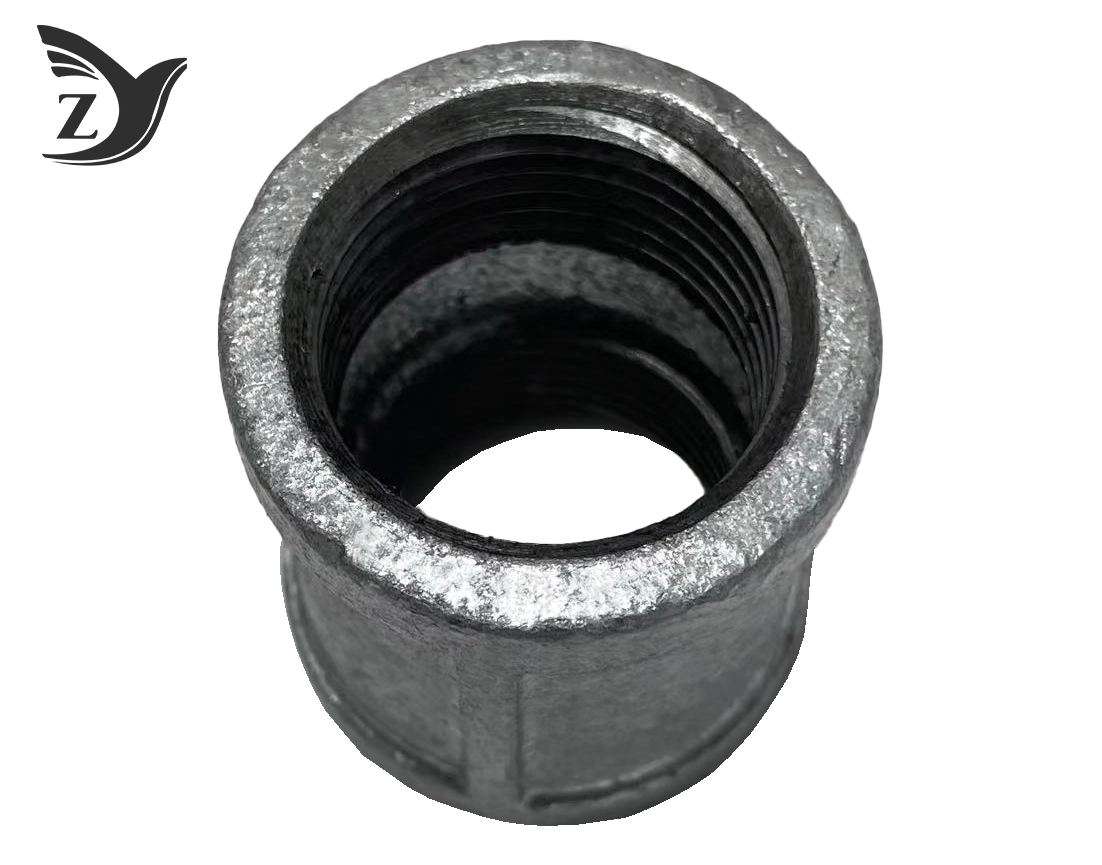 BSPT Square Face Galvanized Square Edge Coupling Pipe Fittings 2