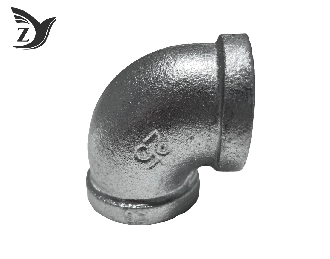 NPT Square Face Galvanized 90° Square Edge Elbow Pipe Fittings 2 NPT Square Face Galvanized 90° Square Edge Elbow Pipe Fittings 2