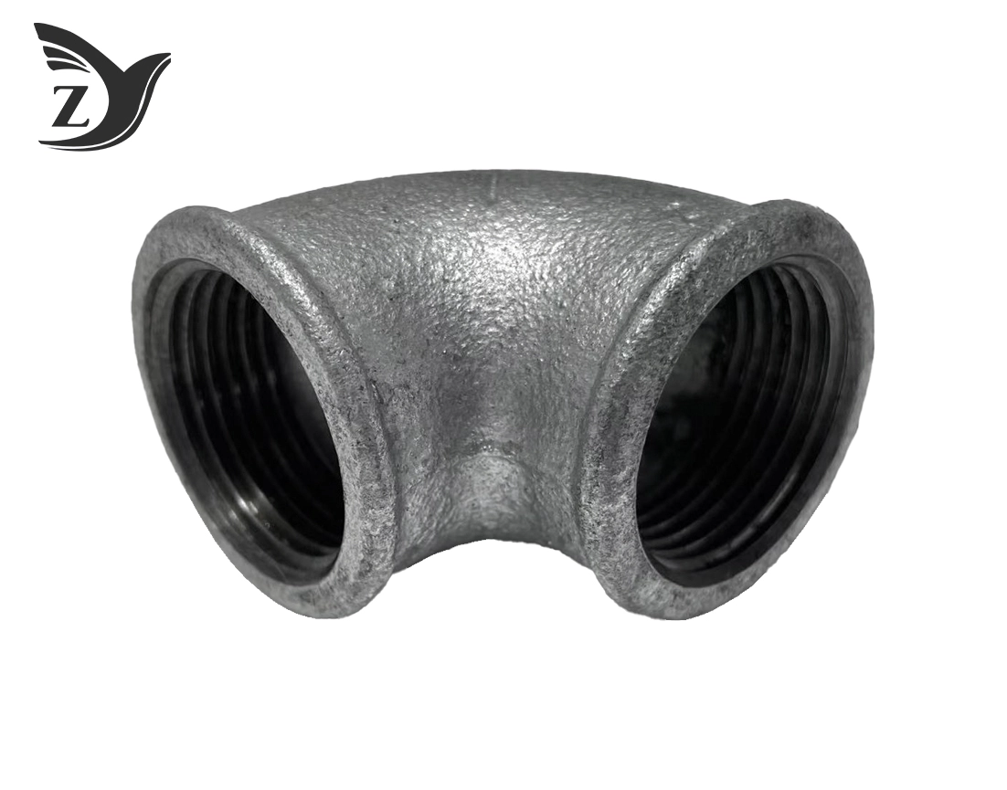 No Hub Hot Dip Galvanized 90° Elbow Pipe Fitting 1