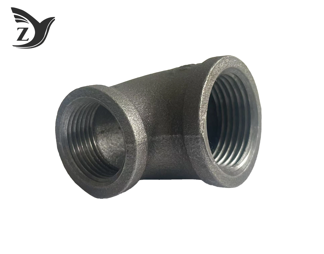 Black Square Edge Reducing 90° Elbow 2