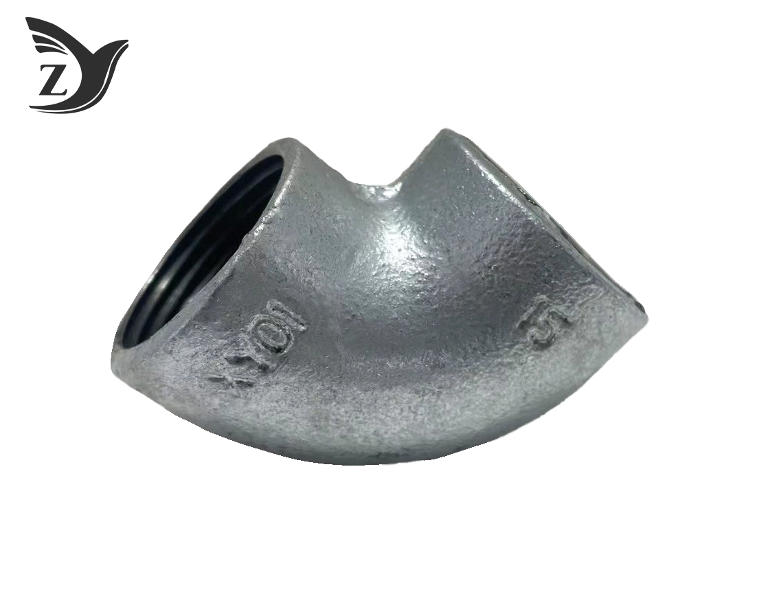 No Hub Hot Dip Galvanized 90° Elbow Pipe Fitting 3