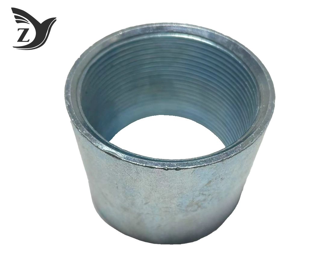 Electro-galvanized full-thread pipe coupling 1