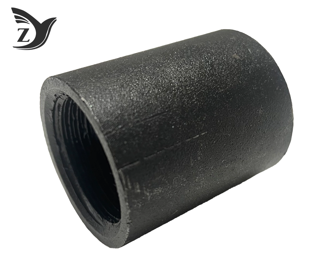Carbon Steel Full Threaded Coupling Fittings Black Oxide Treated 1 Carbon Steel Full Threaded Coupling Fittings Black Oxide Treated 1