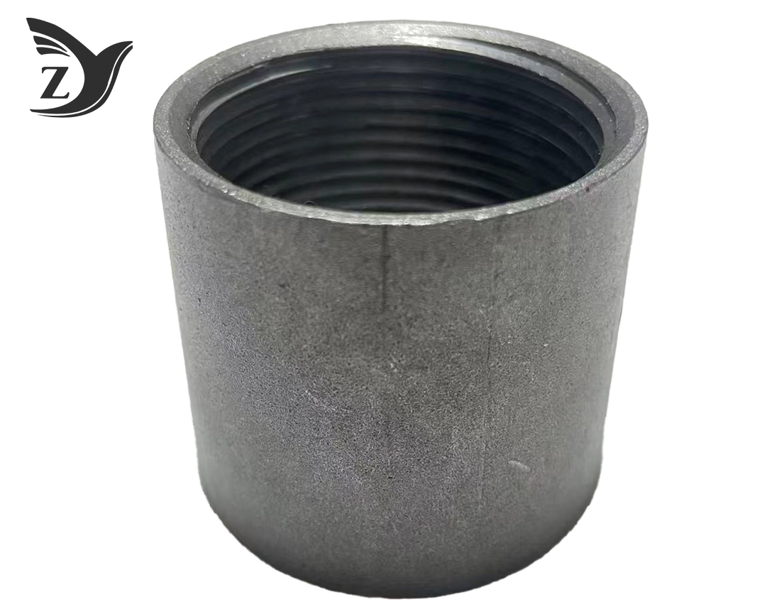 Carbon Steel Full Threaded Coupling Fittings Sand Blasted 1