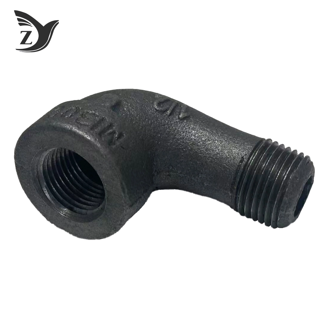 300# Black Threaded 90° Elbow, Male & Female 3 300# Black Threaded 90° Elbow, Male & Female 3