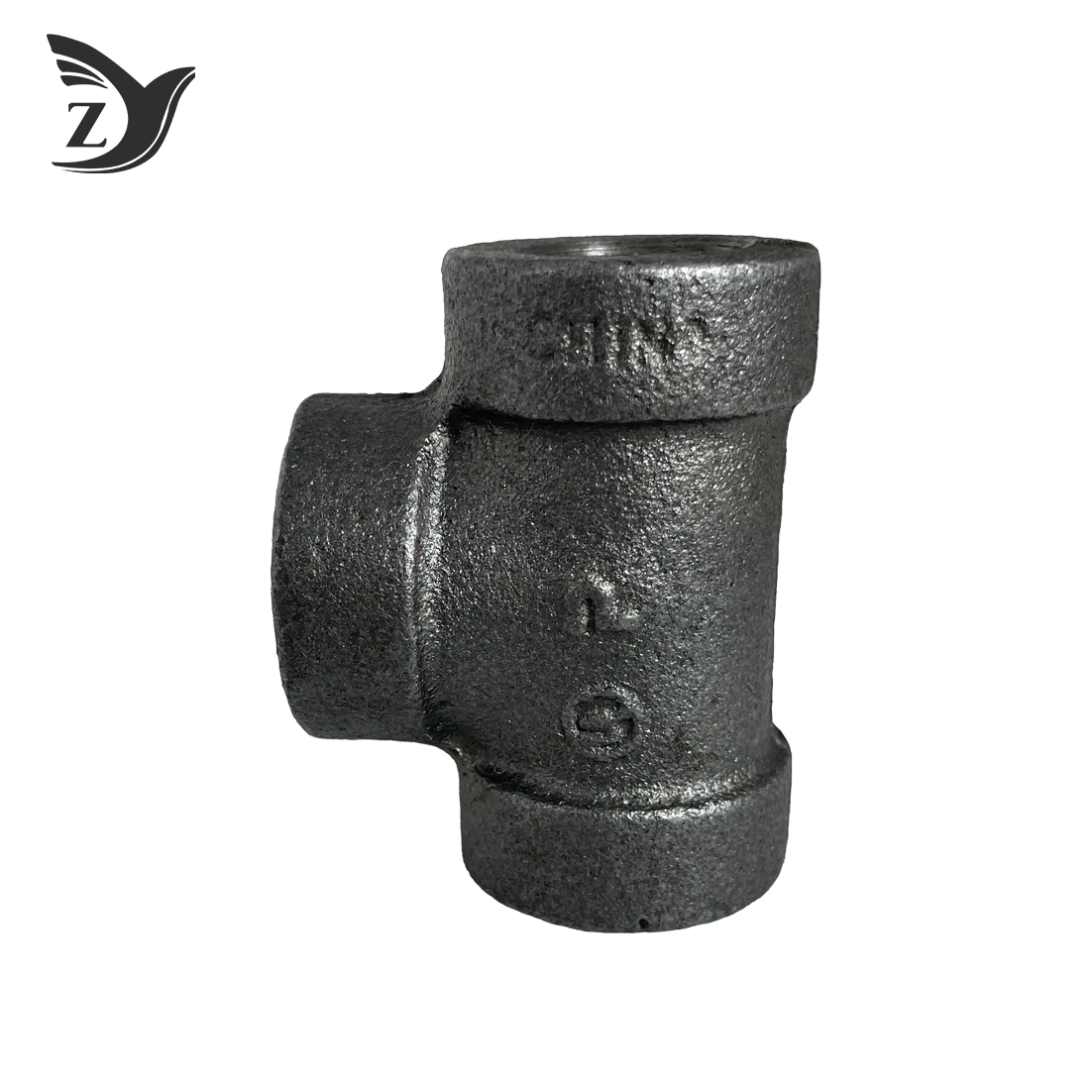 Black 300# Malleable Cast Iron Tee Pipe Fitting 1 Black 300# Malleable Cast Iron Tee Pipe Fitting 1