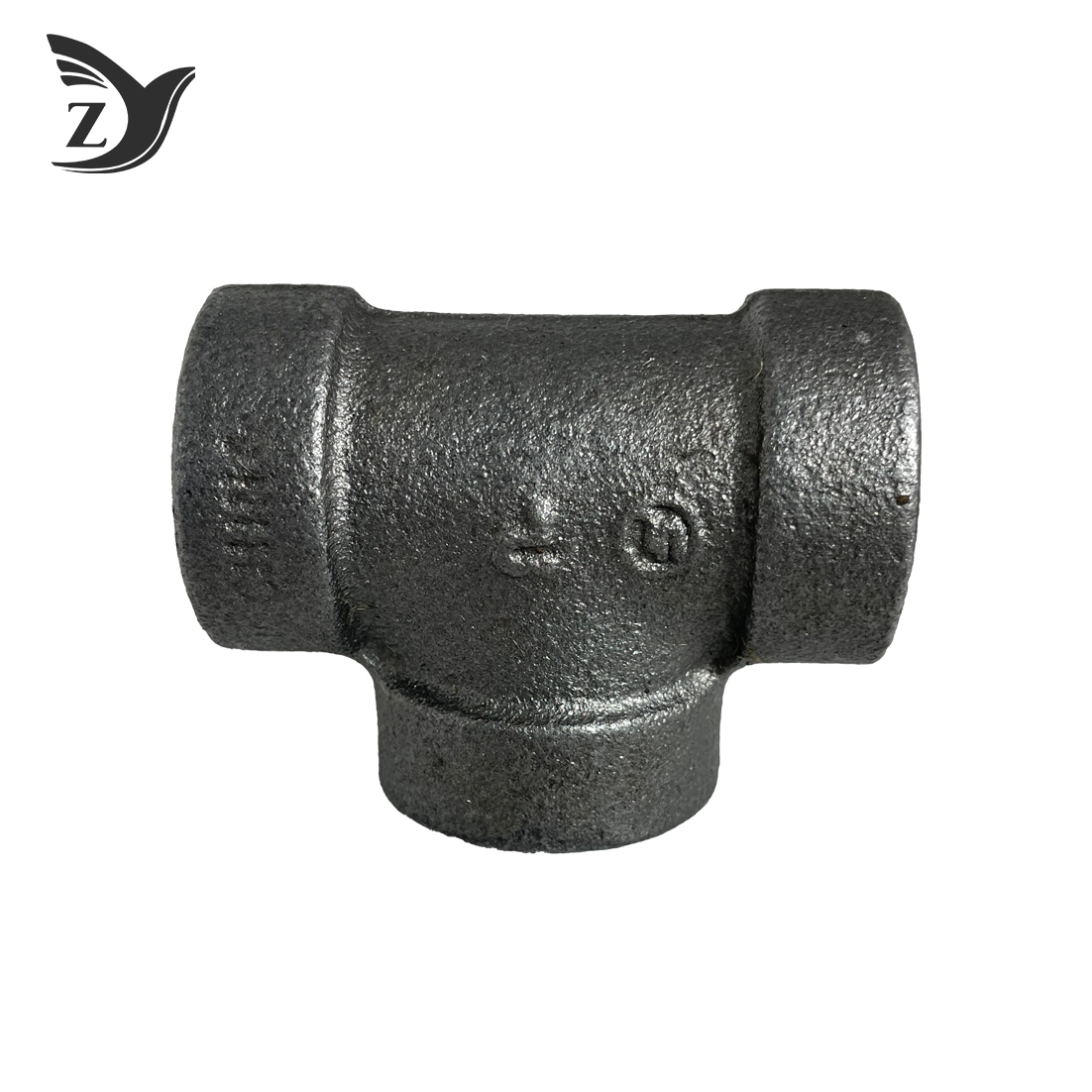 Black 300# Malleable Cast Iron Tee Pipe Fitting 3 Black 300# Malleable Cast Iron Tee Pipe Fitting 3