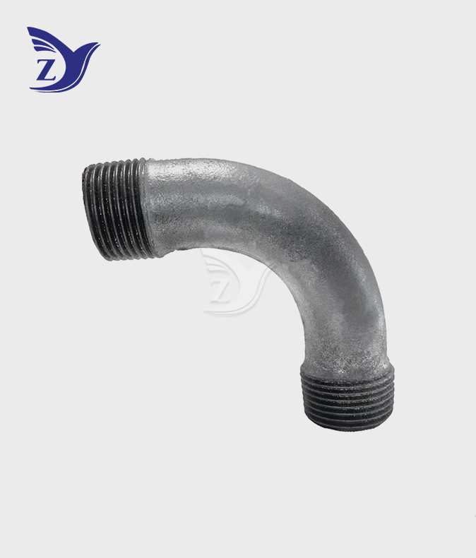 Round Face Galvanized Round Edge 90° Elbow Pipe Fittings_1772098121698