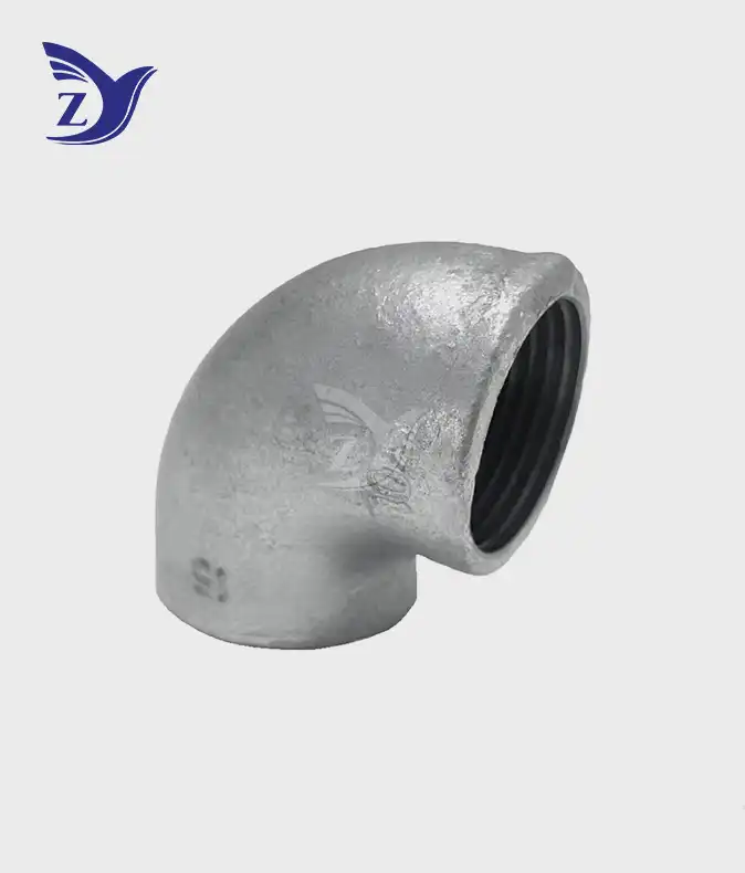 no hub hot dip galvanized 90° elbow pipe fitting 