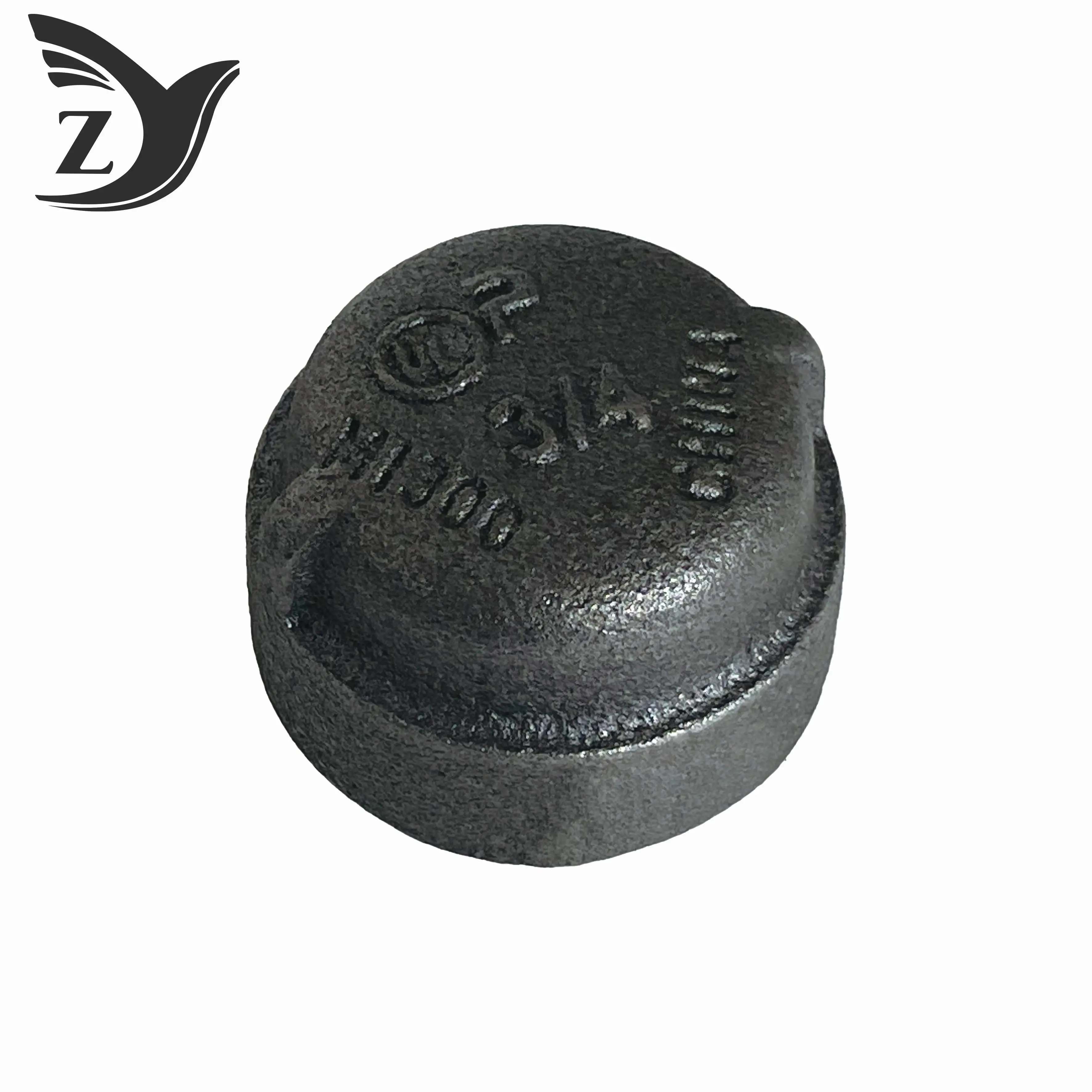 Class 300 Black Coated Malleable Iron Cap 2 Class 300 Black Coated Malleable Iron Cap 2