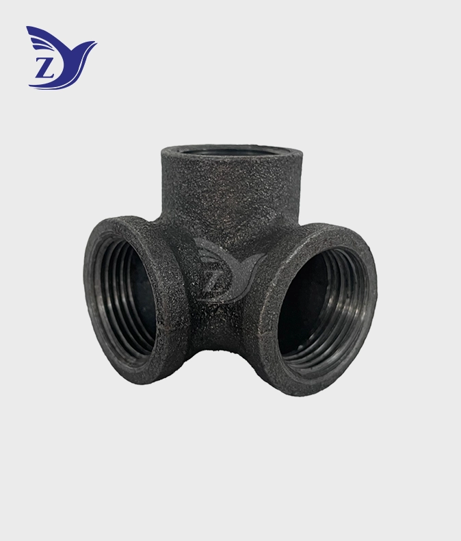 NPT Black Malleable Iron Tee Pipe Fittings