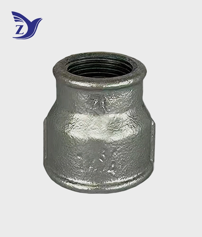 BSPT Round Face Galvanized Round Edge Reducing Coupling Pipe Fittings