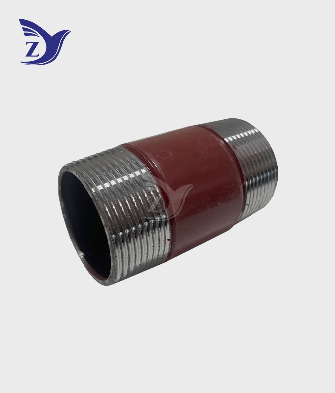 Carbon Steel Pipe Male Threaded Fittings Red Coated