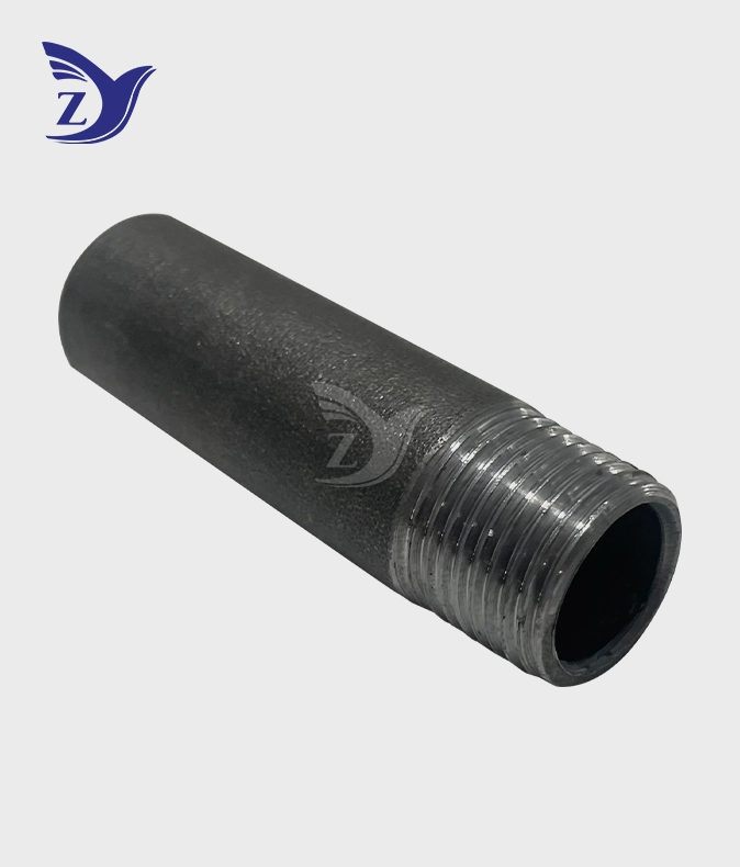 Carbon Steel Pipe Male Threaded Fittings Sand Blasted