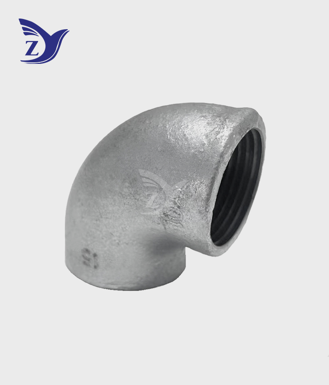 No Hub Electro Galvanized 90° Elbow Pipe Fitting
