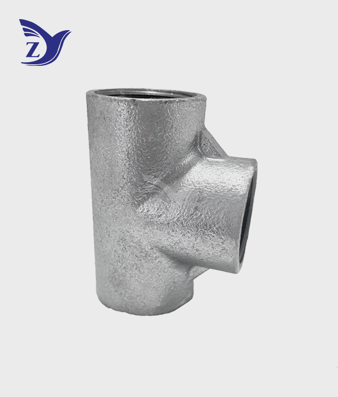 No Hub Electro Galvanized Straight Tee Pipe Fitting