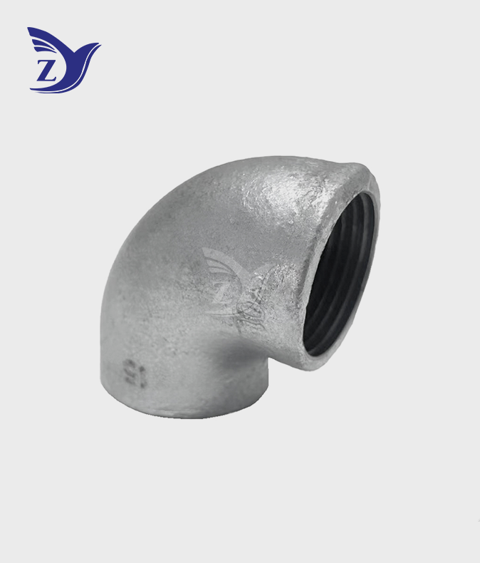 No Hub Hot Dip Galvanized 90° Elbow Pipe Fitting